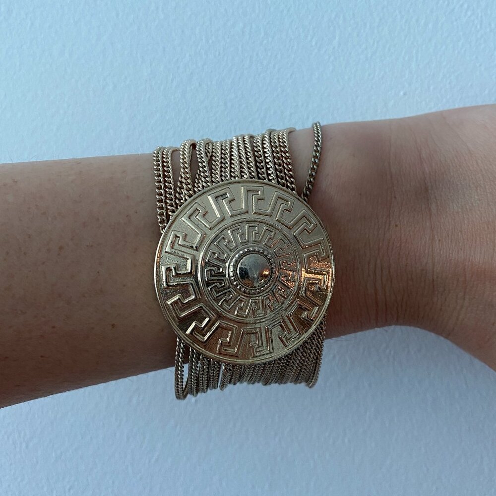 Versace x H&M Gold Medallion Chain Bracelet